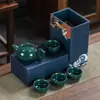 Actividad mayorista set de té de viaje taza express conveniente una tetera cuatro tazas traje para hacer té regalo para exteriores LOGOTIPO