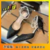 Zapatos de Boda de Cristal Zapatos de Novia Dos Usos Plata Tacones Altos de Noche Mujer Nuevo Estilo 2026 Pies No Cansados Hexiu Vestido de Novia Principal
