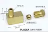 Boquilla de aceite para deslizador Conector en ángulo recto PL Conector de manguito Codo con resorte interno Tubo de aluminio Tubo Conector de tubo de aceite de nylon