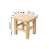 Taburete Cuadrado de Madera Maciza, Taburete Rectangular, Taburete Escolar, Taburete de Restaurante, Taburete Bajo para Comedor en Casa, Taburete de Fábrica, Taburete Pequeño Bajo, Taburete para Cambiar Zapatos, Banco de Madera
