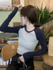 Nova base layer outono e inverno 2026 para mulheres, apresentando uma gola sofisticada média-alta, mangas compridas e uma bainha franzida, oferecendo um visual de alta qualidade