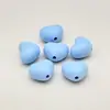 Corazón Grande de Color Sólido Acrílico, Corazón Gordo con Agujero Pasante, Corazón de Melocotón Color Caramelo Accesorios para Cadena de Teléfono Llavero DIY
