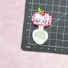 Colher Garfo Maçã Cristal de Gelo Acessórios para Grampos DIY Novo de Verão Doce Alto Valor Presilha Lateral Bico de Pato Patch