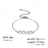 Comércio exterior Pulseira Amor Quente estilo fada da moda pingente de quatro corações conectados pulseira feminina de aço inoxidável presente