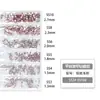 Paquete de 6 Diamantes de Grado Comercial Nacional 1440 Piezas Fondo Plano Rhinestones de Vidrio Ss3-Ss10 para Decoración DIY de Teléfono y Accesorios para Uñas