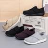 Novos Sapatos de Caminhada Alargados para Idosos, Superfície em Malha Fly-Knit, Leves, Estilosos, Simples Sapatos de Reabilitação, Sapatos da Moda para Mães, Sapatos para Idosos