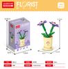 Bloques de Construcción, Ramos, Flores, Serie para Niñas Juguetes Ensamblados, Rosas, Regalos de Cumpleaños para el Día de San Valentín, Transfronterizo