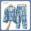Comércio exterior pijamas infantis meninas primavera e outono cardigã de manga comprida bebê menina desenho animado roupa de casa conjunto fabricantes atacado