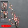 Flores de Ameixeira Simuladas de Alta Qualidade, Galhos Grandes, Flores Simuladas Novo Chinoiserie, Flores Secas Wintersweet, Decorações de Entrada para Sala de Estar Doméstica em Estilo Zen Chinês