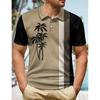 Polo de Hombre Malla Transpirable Solapa Tops Camisetas Minimalistas