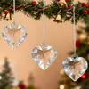 Colgante Corazón Rojo Cristal Transparente Decoración Luz Regalo Luz Colorida Corazón Melocotón Corazón Femenino Colgante Deslumbrante