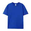 Camiseta Masculina de Manga Curta com Gola Redonda 220g Transfronteiriça Algodão Penteado de Alta Qualidade Algodão Siro Compacto Impressão de LOGO