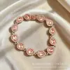 Gvc Ji Jia Versión de Alta Gama Pulsera de Gota de Agua Azul Océano para Mujer, Lujo Ligero, Elegante, Versátil, Joyería de Moda Estilo Europeo y Americano