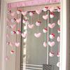Cortina de Puerta sin Clavos Love Kitty Cat Cortina de Puerta Divisoria para Sala de Estar Cortina Decorativa de Pared Colgante para el Hogar en las Cuatro Estaciones Velcro