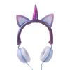 Venta al por mayor de fábrica nuevo transfronterizo multicolor orejas de gato unicornio auriculares Dibujos animados Dibujos animados auriculares de regalo para niños