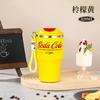 Nueva Taza Termo de Café Portátil con Correa 520ml Acero Inoxidable 316 Taza para Coche Taza de Regalo Creativa para Coche