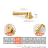 Novo Pingente Estilo Chinês Retrô Maçaneta de Gaveta de Latão Sólido, Puxador de Anel Dourado Antigo de Furo Único para Armário e Porta de Guarda-Roupa