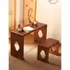 Mesa de zither de paulownia queimada mesa de guqin de ressonância antiga banqueta mesa de zither de madeira maciça mesa de zither guzheng mesa de estudos chineses mesa de escrivaninha para caligrafia e pintura