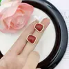Estilo Coreano Super Hada Dulce Diamante Goteo de Aceite Lazo Amor Borla Pendientes Elegantes Lujo Ligero Sentido de Alta Gama Pendientes Delicados
