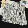 2026 Pijamas Nuevos para Niños Primavera y Otoño Estilo Coreano Cárdigan para Niños Mayores Niñas Adolescentes Ropa de Casa Infantil Conjunto de Ropa Infantil