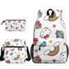 3D Nuevo Producto HelloKitty Dibujos Animados Lindo Sanrio Hello Kitty Mochila Bolsa Escolar Bolsa para Lápices Bolsa de Hombro Juego de Tres Piezas