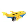 Producción Mayorista de Fabricante de Aviones de Tira Hacia Atrás con Combinación de Colores de Dibujos Animados para Niños, Aviones de Combate de Inercia, Juguetes Pequeños, Regalos para Jardín de Infancia