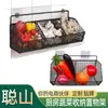 Estante de Cocina Almacenamiento de Cebolla, Jengibre, Ajo y Condimentos Estante de Drenaje Montado en Pared Cesta de Pared para Verduras Cesta de Almacenamiento Estante para Especias