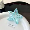 Novo Grampo de Cabelo Estrela de Cinco Pontas Super Brilhante para a Parte de Trás da Cabeça, Grampo de Cabelo Colorido Doce, Grampo de Cabelo Estrela, Acessórios de Cabelo Presilha de Tubarão