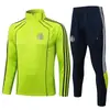 2526 Traje de Entrenamiento de Fútbol para Adultos Traje de Entrenamiento de Fútbol Manga Larga Conjunto para Adultos Otoño e Invierno Conjunto de Entrenamiento de Manga Larga para Adultos