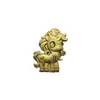 Nuevo Modelo 999 Oro Puro Cadena para Teléfono, Colgante para Bolso, Souvenir Creativo de Dibujos Animados, Llavero de My Little Pony Disponible para Dropshipping