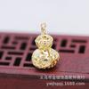 Yiwu fio dourado preservação de cor ouro e prata chapeado DIY soldagem grampo de cabelo pingente de cabaça pequena oca acessórios de grampo de cintura B1181