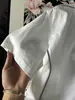 Marca de Tendencia Americana Diseño Estampado de Letras Verano Delgado Estudiante Manga Corta Camiseta Casual Versátil para Mujer Cuello Redondo Top Ins