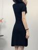 Vestido Preto Pequeno Simples Estilo Francês Moda Verão 2026 Roupas Femininas Elegante Slim Fit Versátil Decote V Ajuste na Cintura Bodycon