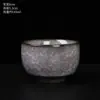 Olla Portátil de Hielo Negro Taza Rápida para Invitados Una Olla Dos Tazas Cerámica Agrietada por Hielo Juego de Té de Viaje Traje Tetera Portátil para Exteriores