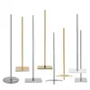Accesorios para soporte de modelos: Placa cuadrada popular de acero inoxidable engrosada tipo espejo, base triangular con ruedas universales para exhibición de modelos