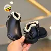 Botines para bebé, zapatos para caminar de bebé, nuevos zapatos de primavera y otoño para niñas, botines de cuero para niños estilo coreano, zapatos para niños pequeños de suela blanda
