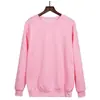 Talla EuropeaNueva sudadera unisex de cuello redondo, color liso, forro polar, estilo europeo y americano, venta al por mayor de fábrica, blanco