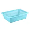 Cesta de Lavado de Plástico Grueso para el Hogar Cocina Irrompible Colador Hueco para Frutas y Verduras Cesta Redonda Hueca Simple con Drenaje Venta al por Mayor