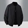 Tipo de cuerpo ilimitado, chaqueta de trabajo holgada con solapa vintage para hombre, prenda exterior versátil, adelgazante, moderna y elegante