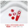 Arte de Uñas Rojo Granate Otoño e Invierno Cristal Taladro Puntiagudo Uña con Forma de Uña Recubierta de Alta Calidad Taladro Grande Apilado Decoración para Uñas