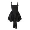 Vestido de otoño-invierno 2024 con lazo en la espalda y cintura de encaje para mujer europea y americana de comercio exterior transfronterizo de Amazon