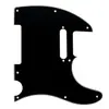 Protector de guitarra eléctrica TELE placa protectora frontal de cuerpo de guitarra eléctrica TL panel de cubierta frontal pastilla de bobina simple negro y blanco