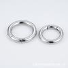 Hebilla de resorte de acero inoxidable hebilla de bloqueo anillo abierto accesorios para equipaje hebilla abierta acero titanio metal redondo color acero redondo