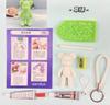 Regalo para invitados pequeño regalo recuerdo celebración llavero de oso de pedrería DIY de 3 pulgadas paquete de material DIY al por mayor