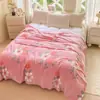 Comércio Exterior Transfronteiriço Amazon manta de flanela de floco de neve, manta espessa de flanela de leite para cochilo no escritório, manta de flanela de coral para outono e inverno