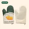 Guantes de cocina engrosados antiescaldaduras resistentes al calor, manoplas de silicona para horno, guantes domésticos resistentes a altas temperaturas para microondas y horneado al por mayor