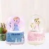 Regalo para Niños Cubierta de Plástico Kuromi Frozen Elsa Bola de Cristal Caja de Música Estudiante Femenina Regalo de Cumpleaños Caída de Nieve