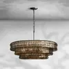 Lustre Murano de Luxo Leve Estilo Francês para Sala de Estar de Villa, Luminária de Arte Vintage para Quarto, Lustre de Vidro para Restaurante de Hotel