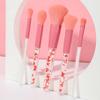 5 caramelos amor Océano juego de brochas de maquillaje pelo suave mango de madera brocha para sombra de ojos brocha para sombra de nariz brocha suelta