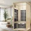 Sala de Suor Doméstica para Uma Pessoa Sauna de Infravermelho Distante Sala de Banho a Vapor Úmido Sala de Suor de Infravermelho Distante Vapor Duplo